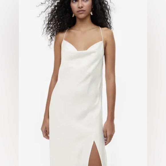 Satin cowl neck dress - Picture 1 of 3